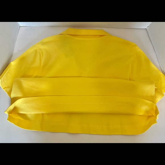 Ladies Pull Over Polo Top Kim Rogers Perfectly Soft Yellow Cotton Size XL - Picture 9 of 13
